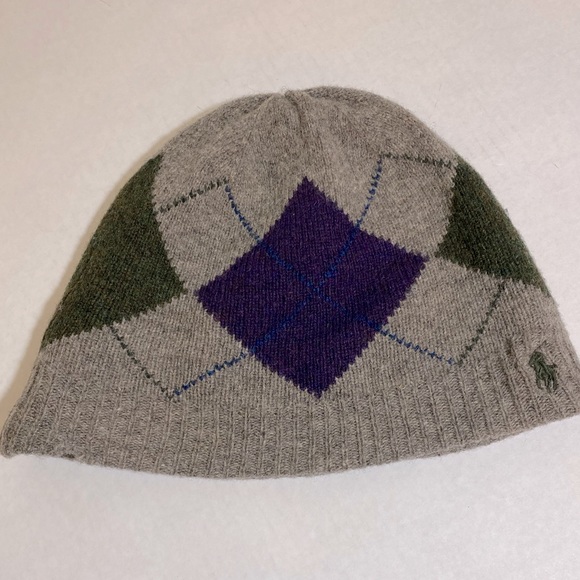 Polo Ralph Lauren Other - VTG Polo Ralph Lauren Argyll Knit Beanie One Size